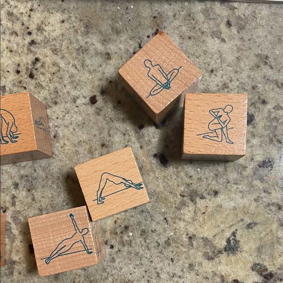 Yoga Dice Set with Wooden Blocks - Picture 6 of 10